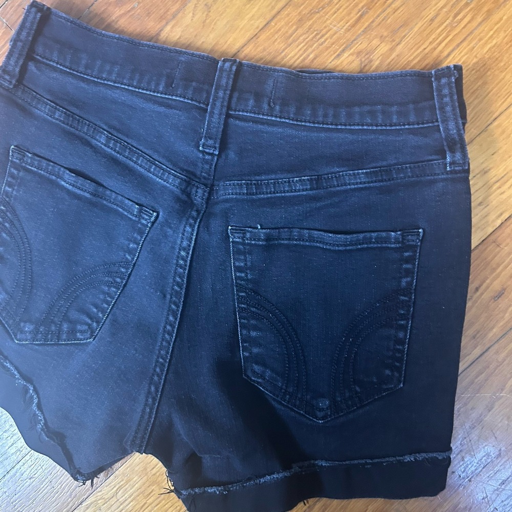 Hollister Classic High Rise Stretch Black Short Size 5 W27 - Picture 8 of 8